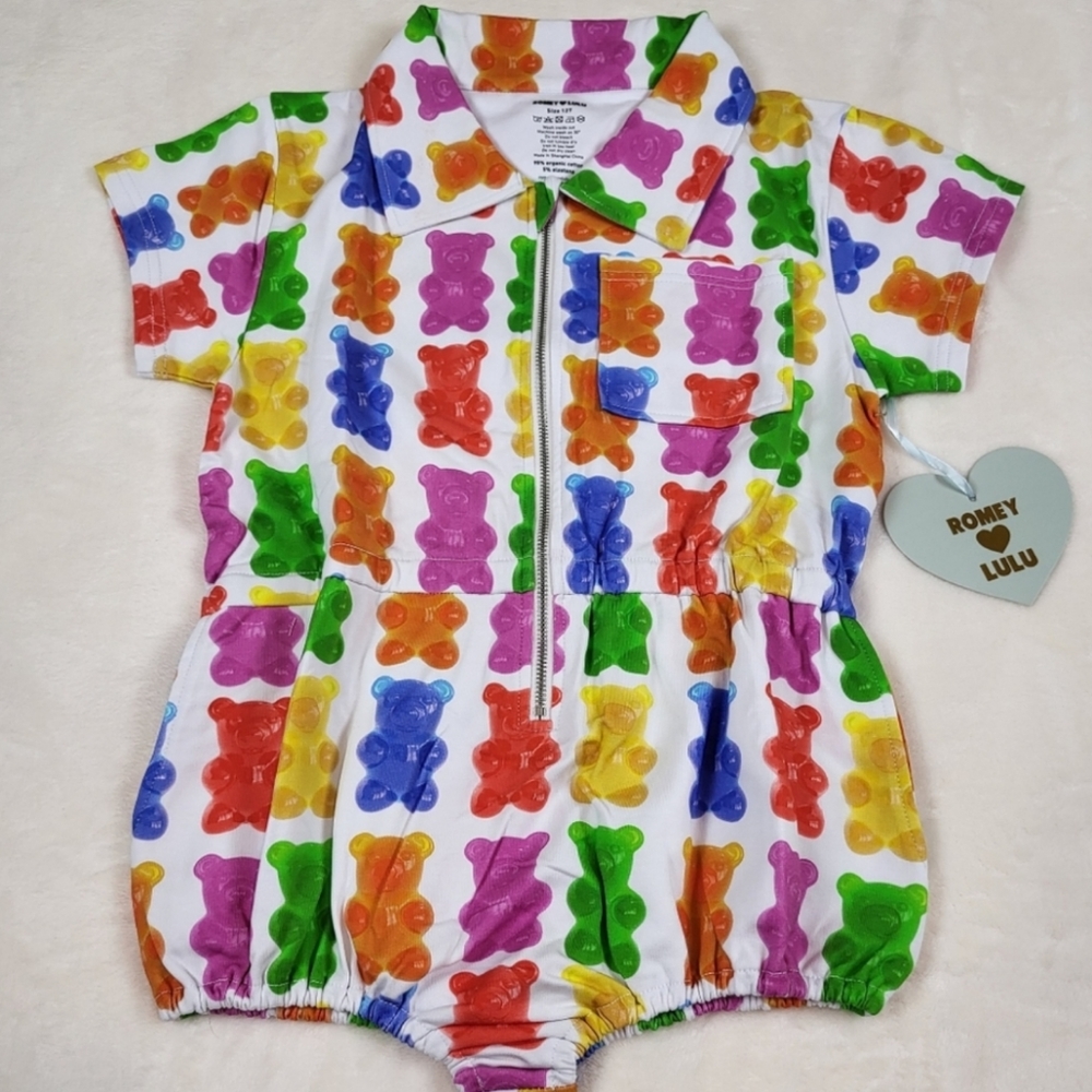 Romey loves Lulu Gummy Bears Romper